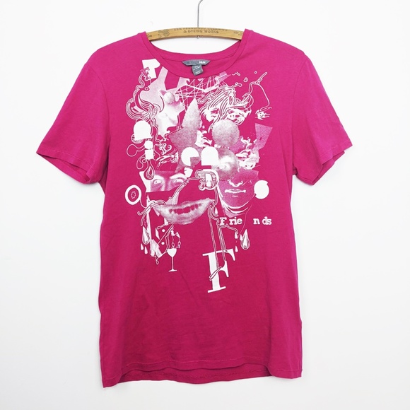 Magenta H&M Graphic T - Picture 2 of 7